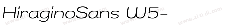 HiraginoSans W5字体转换 HiraginoSans W5字体转换